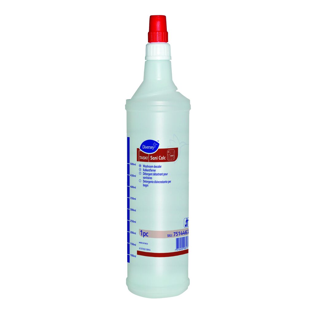 TASKI Sani Calc Empty Foambottle W3b 6pc - Bottle 500 ml foam cap red, empty for TASKI Sani Calc